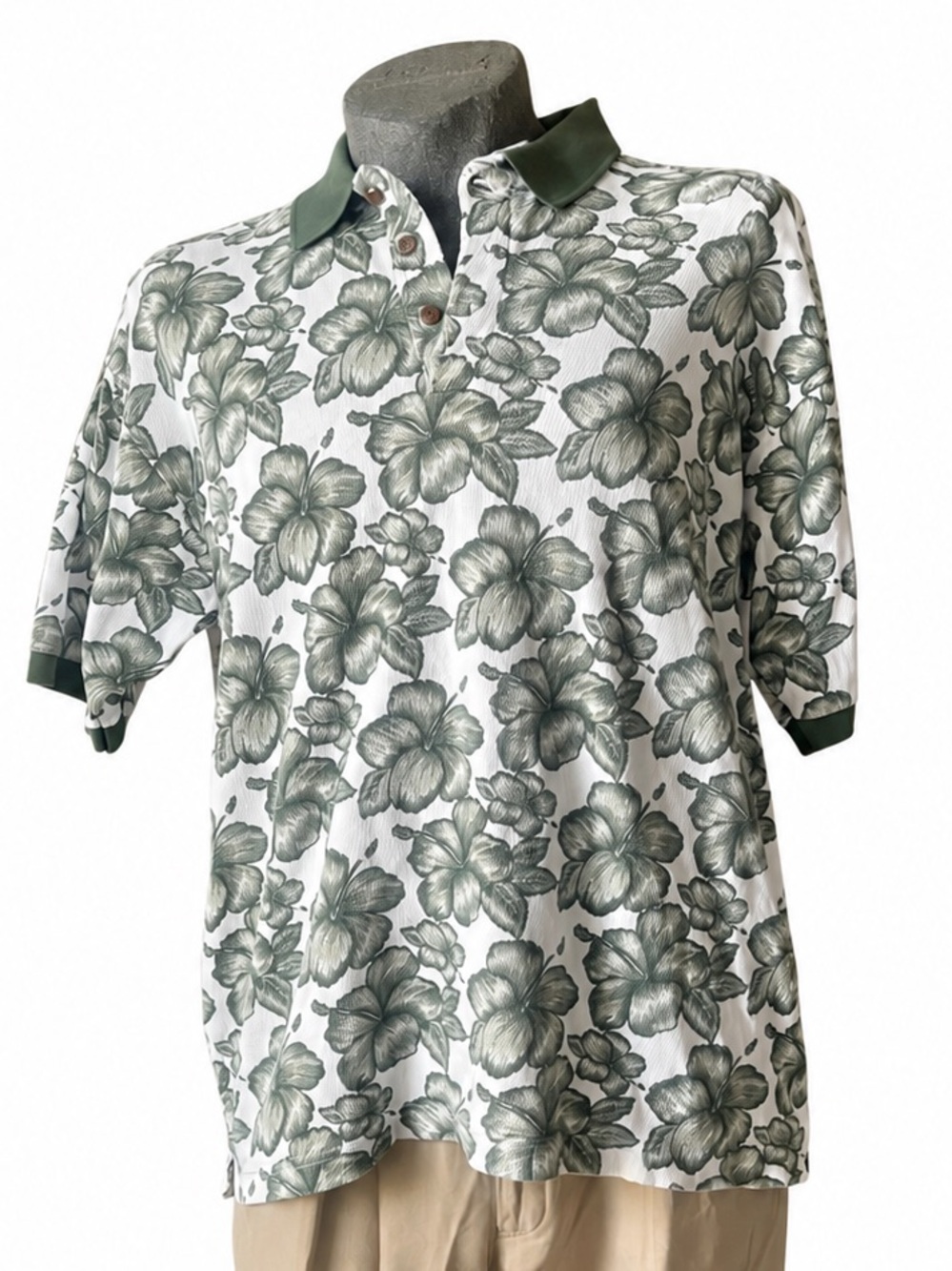 Y2K Vintage Bert Pulitzer Preppy Ivy League Resort Wear Polo - Size L - PTP ~23